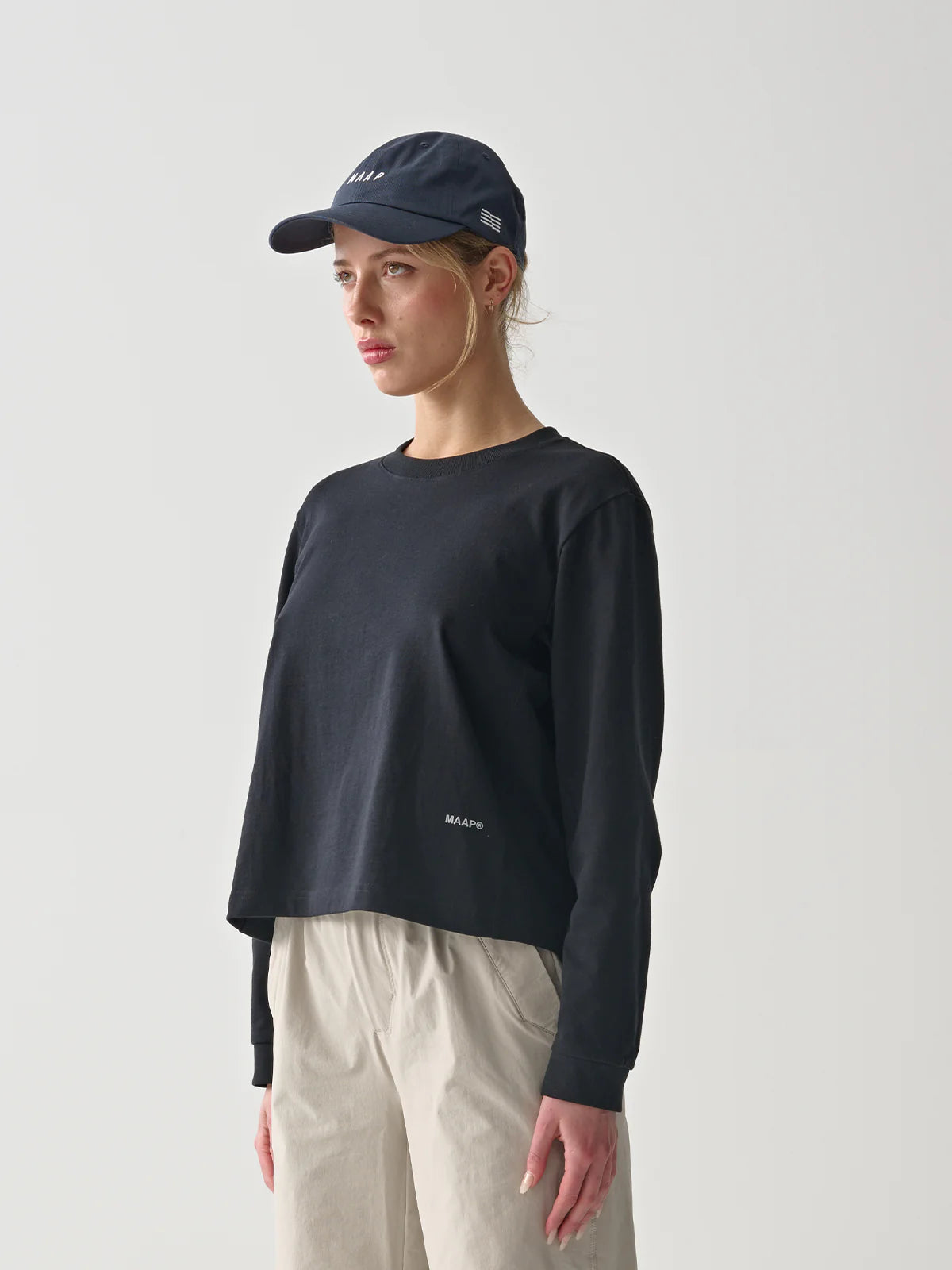 Damen Essentials Langarm-T-Shirt