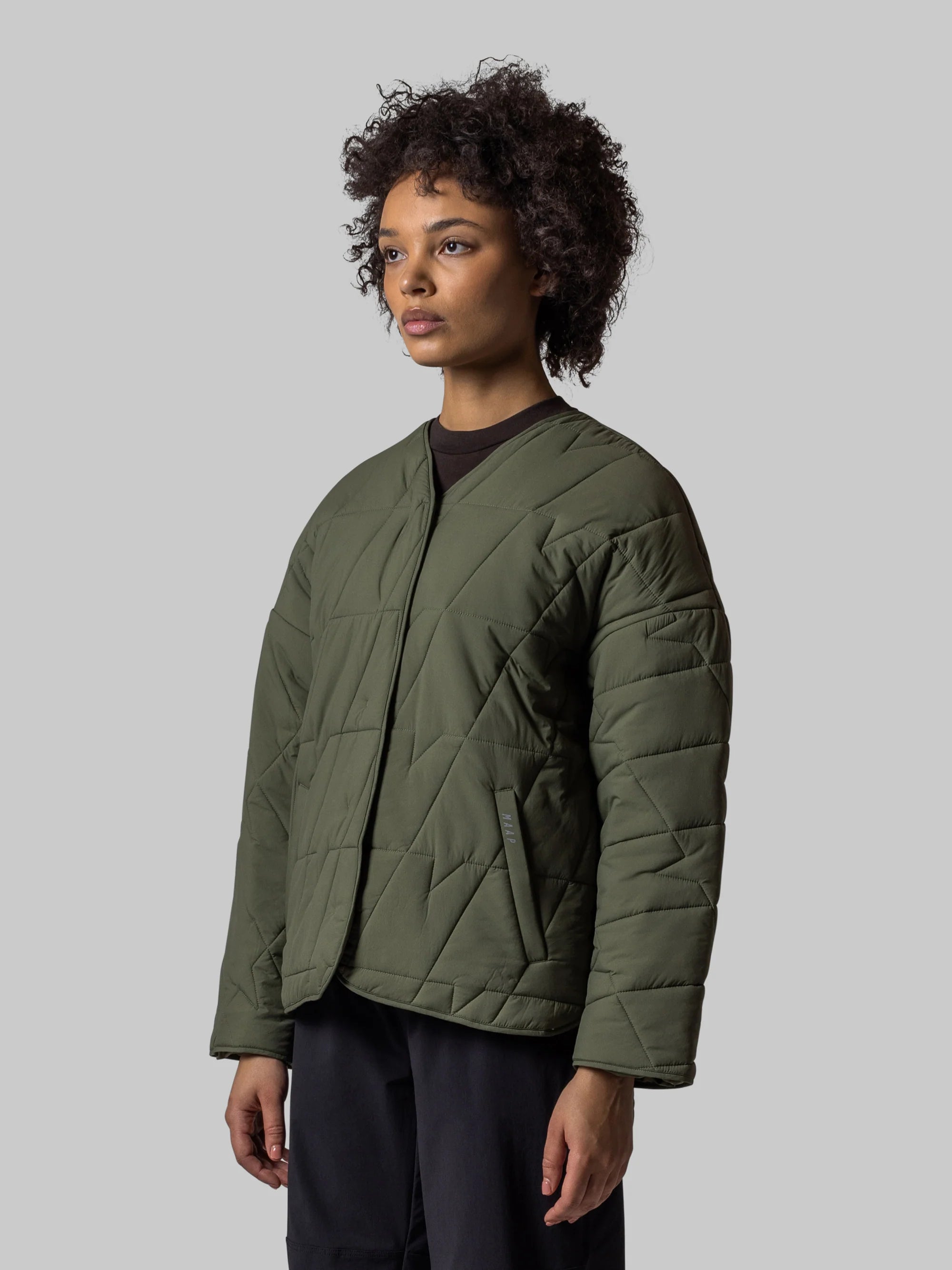 Gepolsterte, leichte Innenjacke für Damen