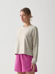 Damen Essentials Langarm-T-Shirt